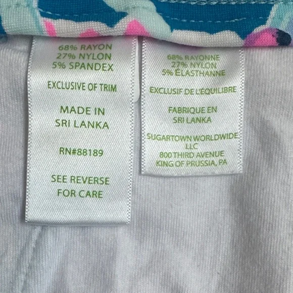 Lilly Pulitzer Mr. Peacock Blue buttercup short - Size 6 - Picture 6 of 6